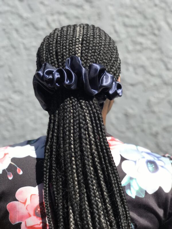 Black and Navy Scrunchies