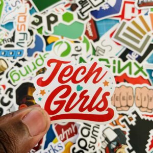 5 PCS programming and tech stickers - Image 14