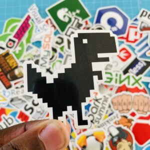 5 PCS programming and tech stickers - Image 10