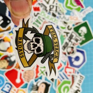 5 PCS programming and tech stickers - Image 12