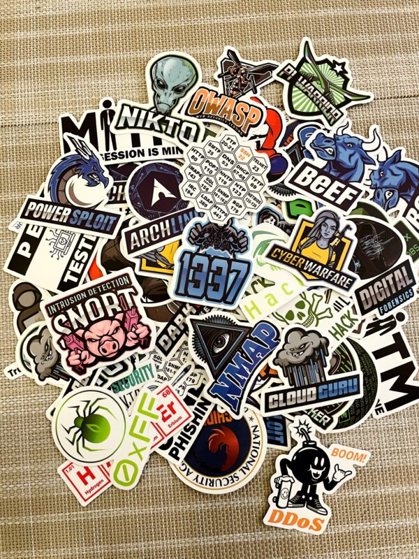 5PCS Hacker, Programming, and Network stickers - Image 2