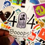 5 PCS Cartoon programming and Tech stickers